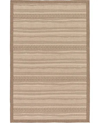 Bayshore Home Outdoor Pashio Pas4 5' 3" x 8' Area Rug