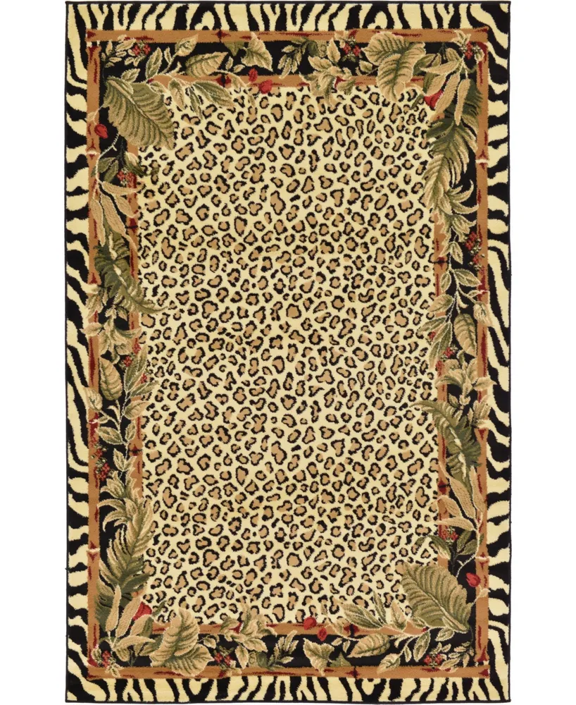 Bayshore Home Maasai Mss1 Ivory 5' x 8' Area Rug