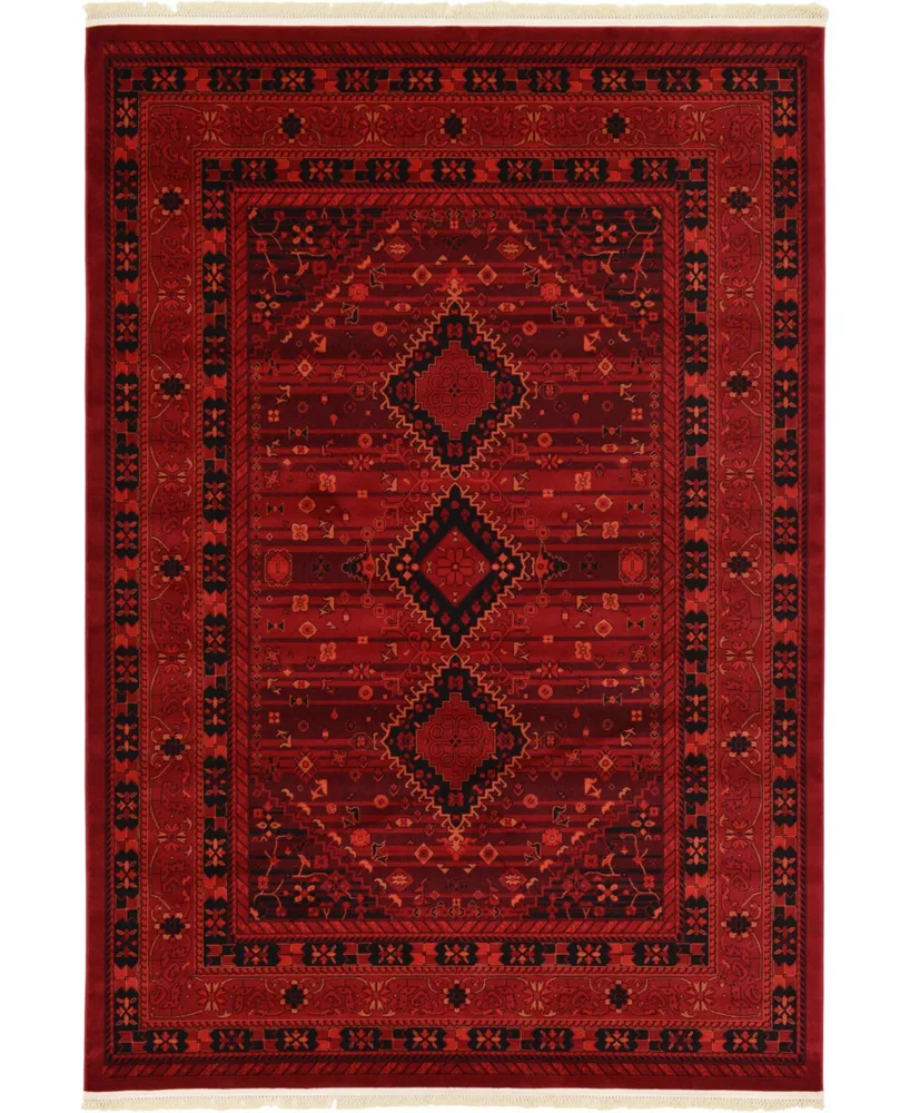 Bayshore Home Vivaan Viv1 Red 7' x 10' Area Rug