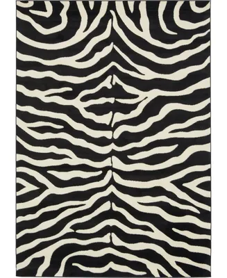 Bayshore Home Maasai Mss5 Black 7' x 10' Area Rug