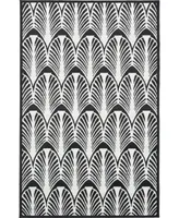 Bayshore Home Politan Pol6 Black 5' x 8' Area Rug