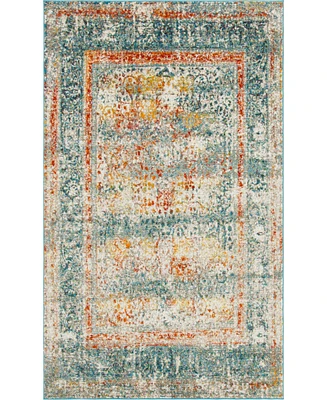 Bayshore Home Mishti Mis7 Blue 5' x 8' Area Rug