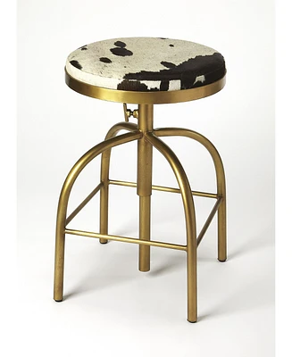 Butler Hair-On-Hide Barstool