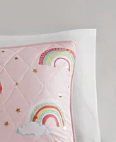 Closeout Mi Zone Kids Alicia Rainbow Metallic Stars Quilt Sets