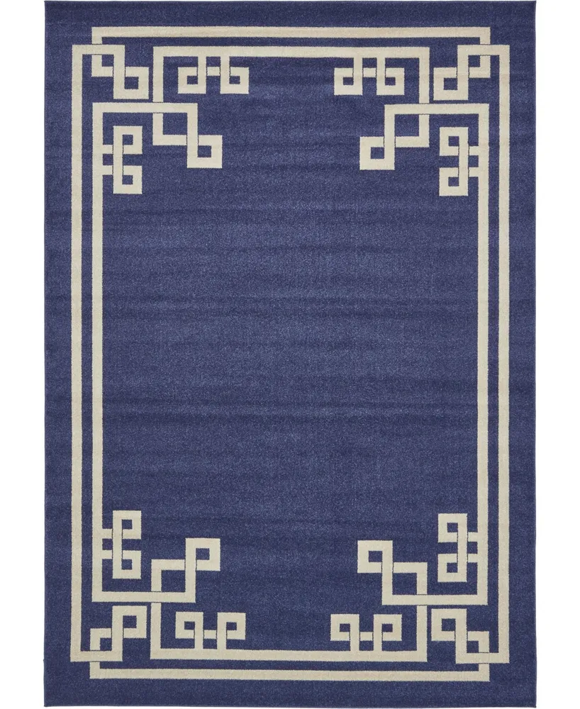 Bayshore Home Anzu Anz3 Navy Blue 8' x 11' 4" Area Rug