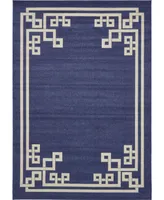 Bayshore Home Anzu Anz3 Navy Blue 8' x 11' 4" Area Rug