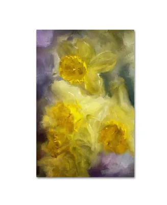 Lois Bryan 'Ruffled Daffodils' Canvas Art - 16" x 24"