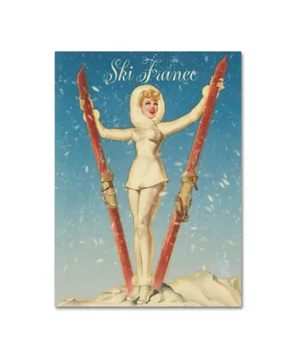 Vintage Apple Collection 'Ski France Glam' Canvas Art - 18" x 24"