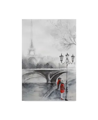 Marietta Cohen Art And Design 'Eiffel Tower Illustration 1' Canvas Art - 12" x 19"