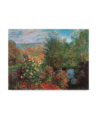 Masters Collection 'Corner Of The Garden At Montgeron' Canvas Art - 47" x 35"