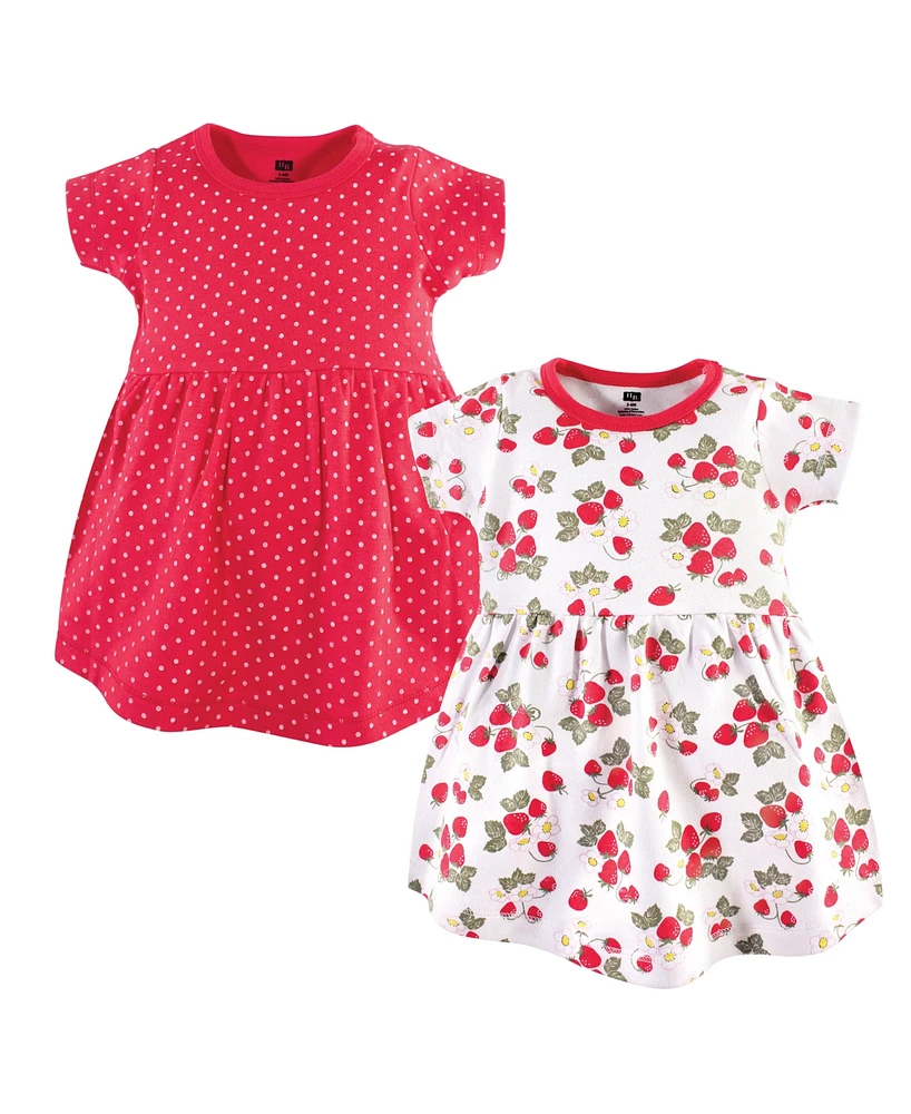 Hudson Baby Toddler Girls Hudson Cotton Short-Sleeve Dresses 2pk