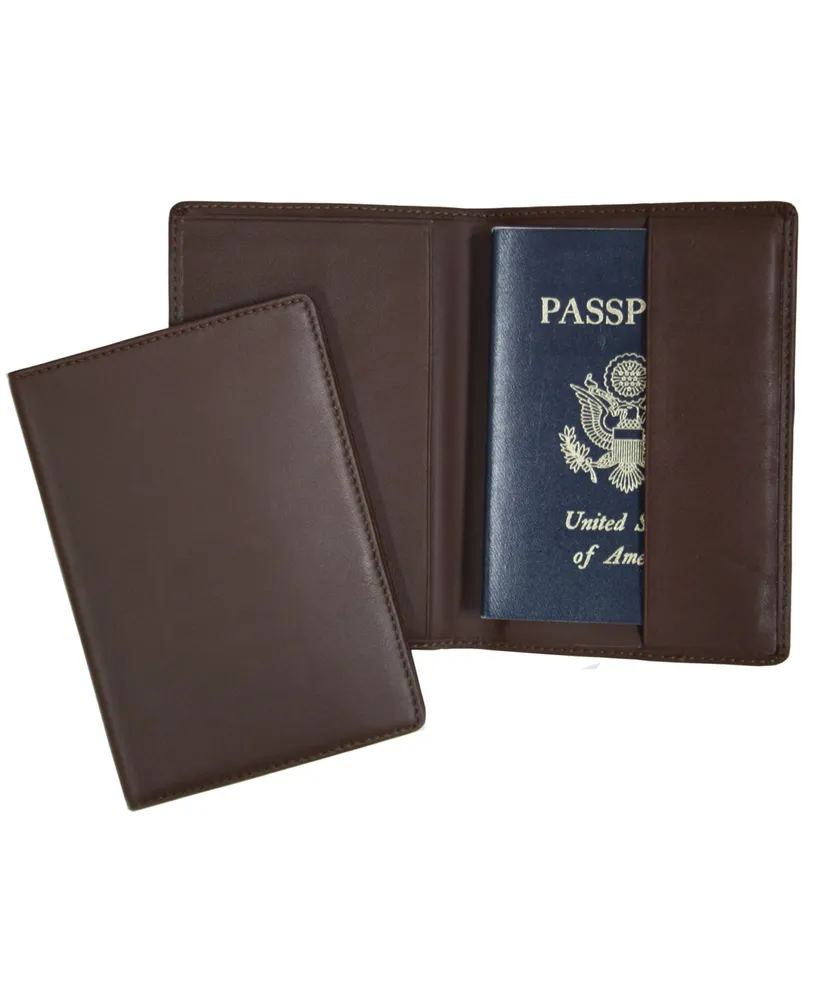 Men's Royce New York Classic Rfid Blocking Passport Case