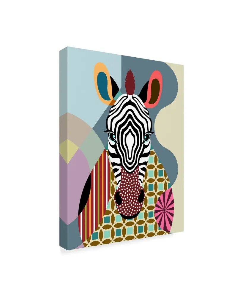 Lanre Adefioye 'Spectrum Zebra' Canvas Art - 24" x 32"