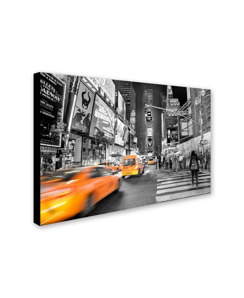 David Ayash 'Times Square' Canvas Art - 16" x 24"