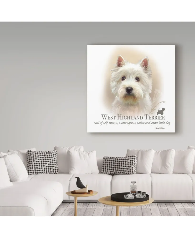Howard Robinson 'West Highland Terrier' Canvas Art - 18" x 18"