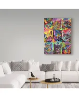 Dean Russo 'Nine Up of Cats' Canvas Art - 35" x 47"