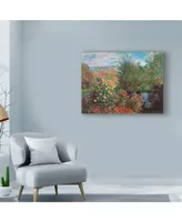 Masters Collection 'Corner Of The Garden At Montgeron' Canvas Art - 47" x 35"