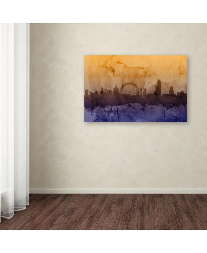 Michael Tompsett 'London England Skyline Iii' Canvas Art - 47" x 30"