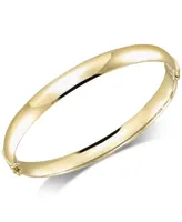Italian Gold Polished Bangle Bracelet in 14k Gold