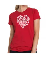 Women's Premium Word Art T-Shirt - Love