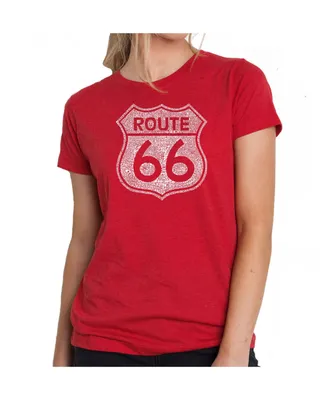 Women's Premium Word Art T-Shirt - Route 66