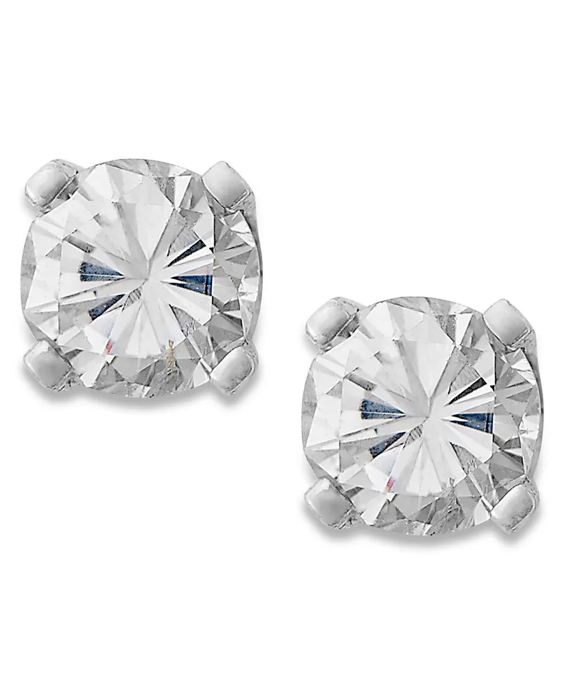 Round-Cut Diamond Stud Earrings 10k White or Yellow Gold (1/4 ct. t.w.)