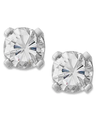 Round-Cut Diamond Stud Earrings 10k White or Yellow Gold (1/4 ct. t.w.)