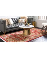 Bayshore Home Harik Har6 Red 7' x 10' Area Rug