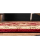 Bayshore Home Passage Psg5 Red 5' x 8' Area Rug