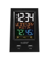 La Crosse Technology Desktop Dual Usb Charging Station with Alarm and Nap timer