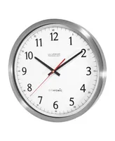 La Crosse Technology 14" UltrAtomic Analog Stainless Steel Wall Clock