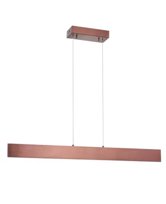 Jonathan Y Draper 40" Dimmable Adjustable Integrated Led Metal Linear Pendant