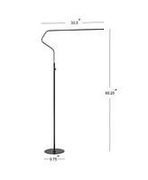 Jonathan Y Julian 65.25" Integrated Led Metal Floor Lamp