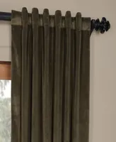 Half Price Drapes Hunter Green Signature Velvet Blackout Curtain