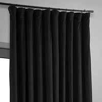 Half Price Drapes Signature Extra Wide Velvet Blackout Curtain