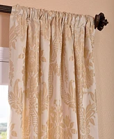 Half Price Drapes Magdelena Champagne Beige Damask Faux Silk Jacquard Room Darkening Curtain