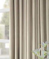 Half Price Drapes Cool Beige Signature Extra Wide Velvet Blackout Curtain