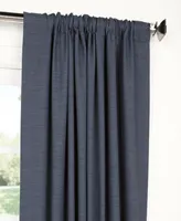 Half Price Drapes Wild Blue Textured Bellino Room Darkening Curtain