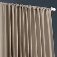 Half Price Drapes Classic Taupe Extra Wide Room Darkening Curtain
