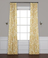 Half Price Drapes Tea Time Yellow Floral Room Darkening Curtain