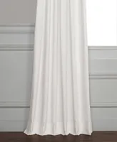 Half Price Drapes Whisper White Solid Cotton Hotel Blackout Curtain