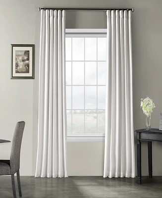 Half Price Drapes Ice Vintage Textured Faux Dupioni Silk Curtain