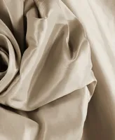 Half Price Drapes Antique Beige Faux Silk Taffeta Blackout Curtain