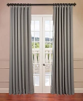 Half Price Drapes Neutral Grey Extra Wide Room Darkening Curtain