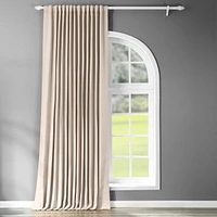 Half Price Drapes Eggnog Extra Wide Room Darkening Curtain