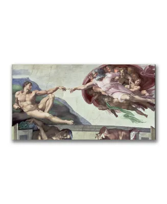 Michelangelo 'Sistine Chapel Ceiling' Canvas Art - 32" x 18"