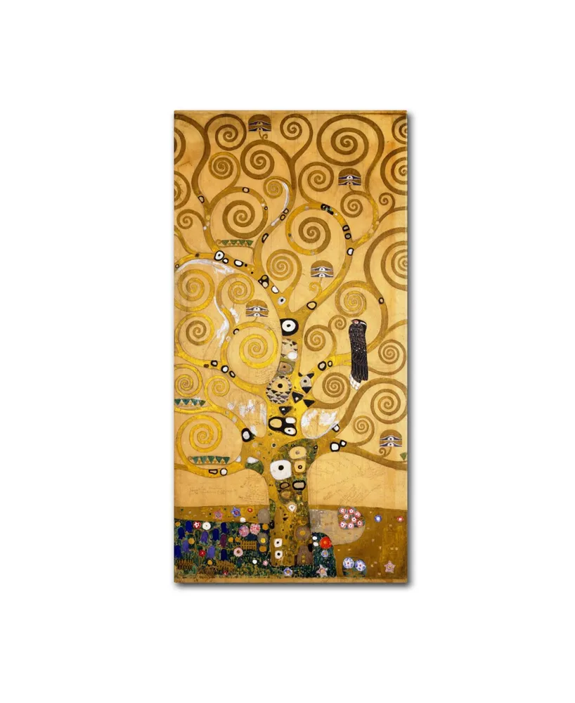 Gustav Klimt 'Tree of Life Soclet Frieze 1905' Canvas Art - 24" x 12"