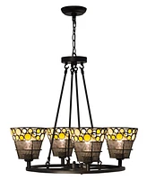 Dale Tiffany Pasqual 4-Light Mesh Tiffany Hanging Fixture
