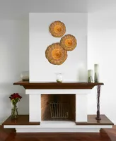 Dale Tiffany Amber Handover 12" Hand Blown Art Glass Wall Decor