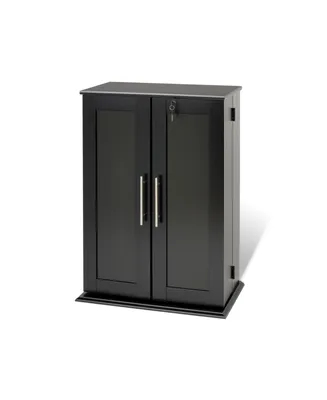 Prepac Locking Media Storage Cabinet with Shaker Doors